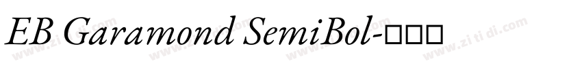 EB Garamond SemiBol字体转换